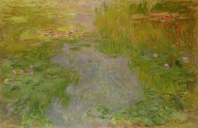 Waterlelies, ca. 1919 door Claude Monet